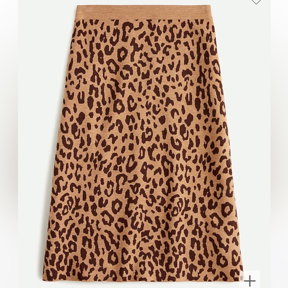 J.Crew Leopard Skirt